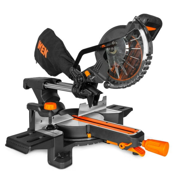 WEN 20672BT 20V Max 7.25-Inch Cordless Sliding Miter Saw, Single Bevel and Brushless with LED Cutline Guide (Tool Only – Battery Not Included)