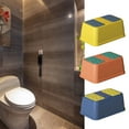 thumbnail image 3 of Wosthever ABS para el hogar, suministros de riesgo de vuelco de carga, reposapiés, suministros de baño, mejora y capacidad de memoria, banco Juegos de accesorios de baño Rojo coral 1 capa, 3 of 6