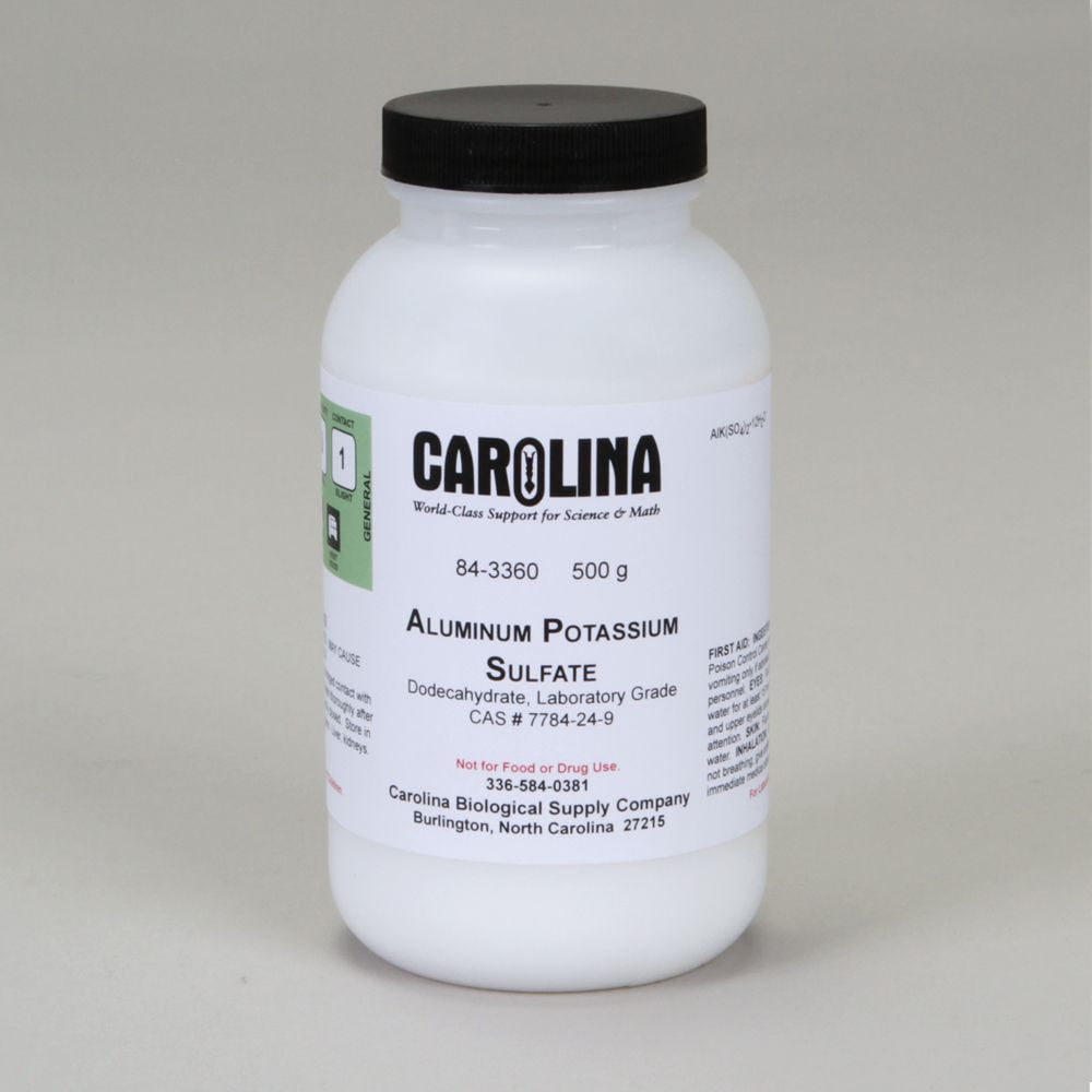 Aluminum Potassium Sulfate, 12Hydrate, Laboratory Grade, 500 G