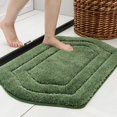 thumbnail image 1 of Juego de alfombras de baño COSY HOMEER extra gruesas y antideslizantes, color verde, 60 x 90 cm, 1 of 7