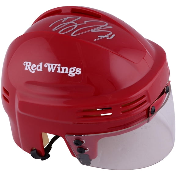 Dylan Larkin Detroit Red Wings Autographed Red Mini Helmet - Fanatics Authentic Certified