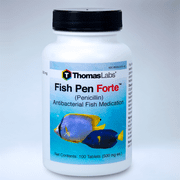 Thomas Labs Fish Pen Forte (Penicillin) Antibacterial Fish Antibiotic Medication, 100 Count (500 mg. ea.)