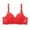 Red, variant on GPOECD Womens Lace Bra Gathered Straps Cup Underwear Comfort Everyday Wear Wireless Bras for Women,,100D