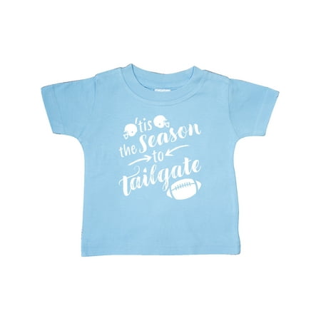 

Inktastic Tis the Season to Tailgate with Helmets and Football Gift Baby Boy or Baby Girl T-Shirt