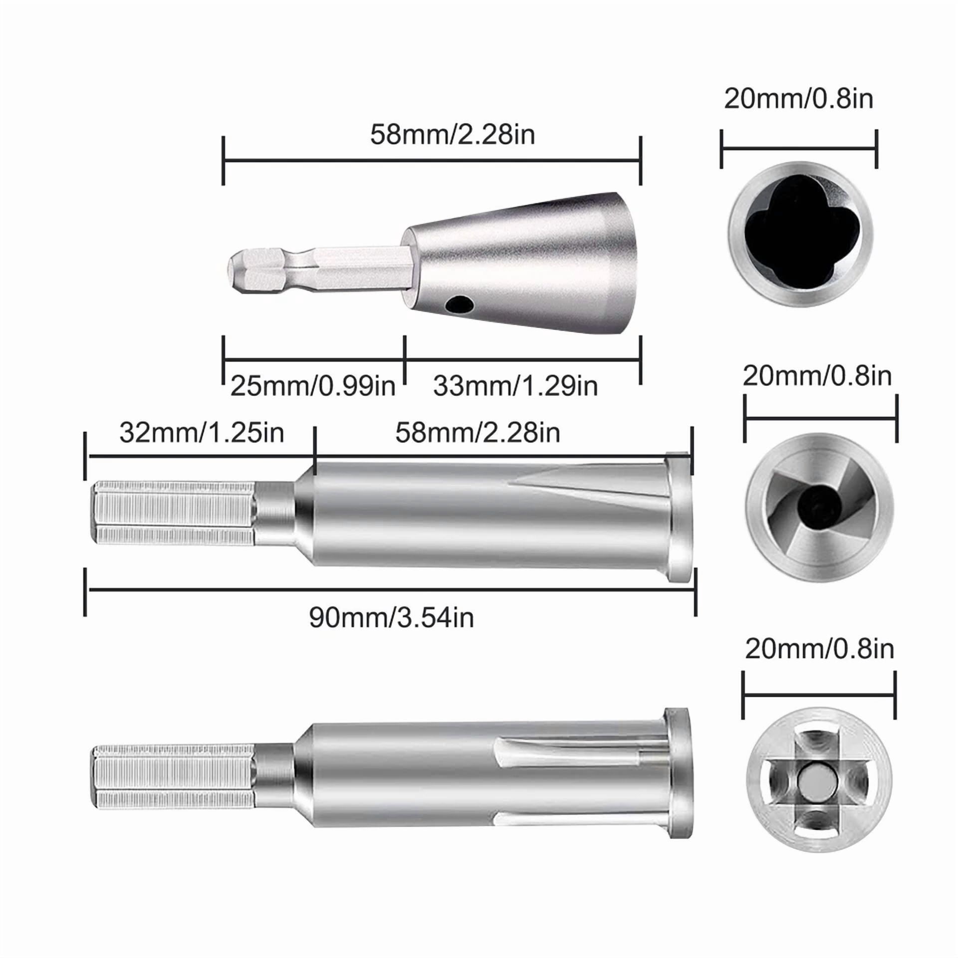 CRESTIN- 3X Wire Stripping Twisting Tool Electrical Drill Wire Stripper Cable Nut Twister