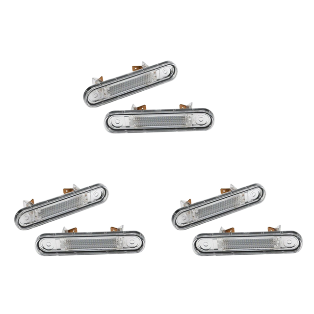 3 Pair LED License Plate Light for - W124 W201 W202 Car License Plate Light