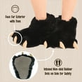 thumbnail image 5 of LazyOne Animal Paw Slippers, Black Bear, Child and Adult Unisex Furry Slipper, Small, 5 of 7