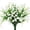 A006- White, variant on Artificial All Ages Breath Flowers Yellow Uv Resistant Faux Gypsophila Shrubs Fake Greenery Stems for Outdoor Indoor Wedding Home Party Yard Decor 8 Pack
