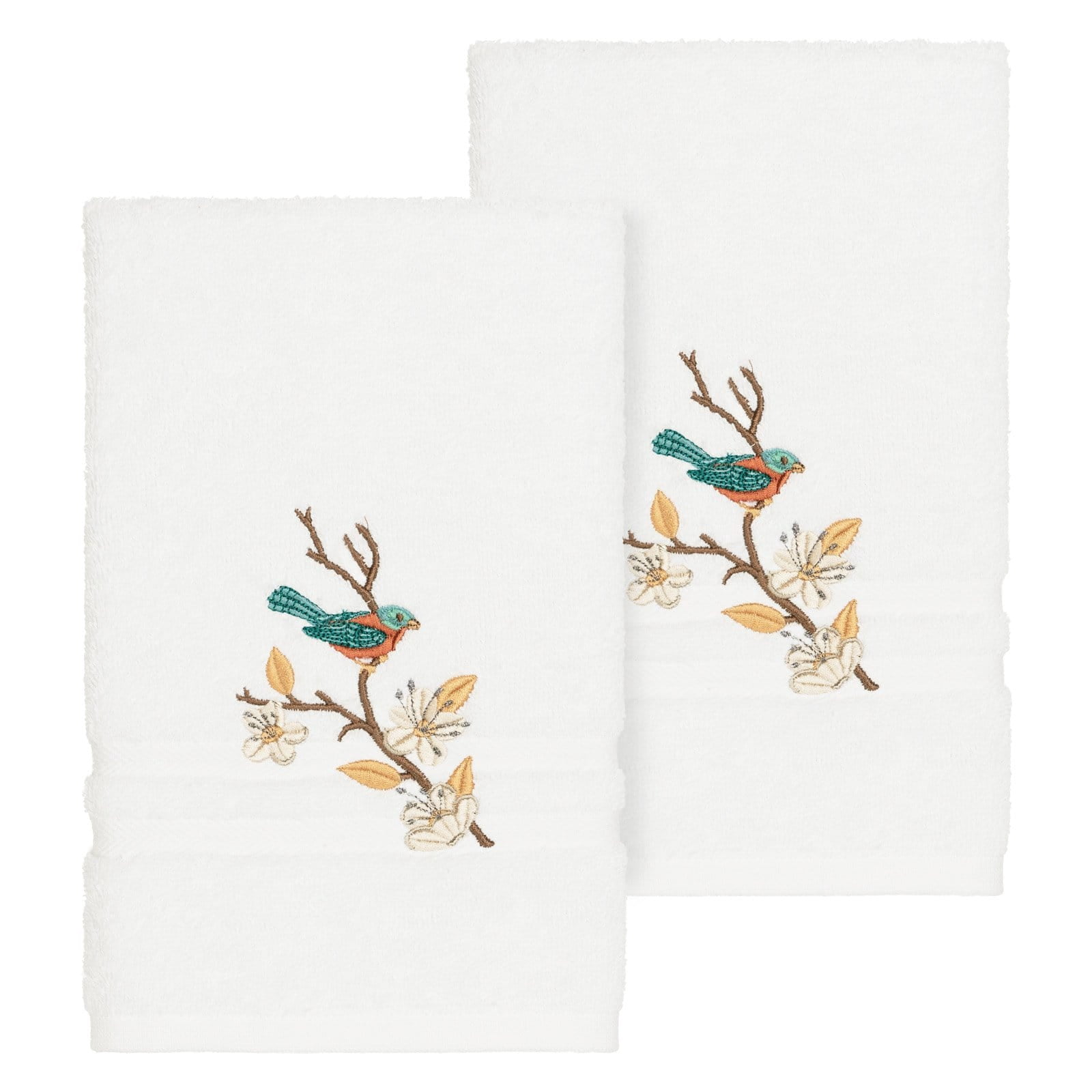 Linum Home Textiles Springtime Turkish Cotton Embellished Hand Towel