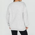 thumbnail image 4 of Women’s Fashion Crewneck Pullover Sweatshirt – Classic Long Sleeve Solid Color Casual Top Light Gray, 4 of 4