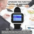 thumbnail image 4 of Cafe Waiter Service Buzzer 15 Table Call Button Transmitter 2 Watch Waiter Pager Wireless Calling System US Plug, 4 of 6