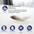 thumbnail image 4 of DOQU Home V-Guard 3" Memory Foam Mattress Topper - Help Your Immune System, 4 of 8