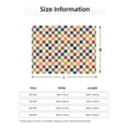 thumbnail image 5 of Yiaed Floral Checkerboard Print Blanket Throw Blanket Soft Cozy Flannel Blanket for Home Bed Sofa Couch Chair-60"x50", 5 of 6