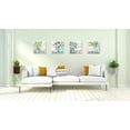 thumbnail image 6 of Flower Painting Wall Art Watercolor MasonJar Floral Picture Artwork 4 Panel Modern Oil Painting Print on Canvas for Bedroom Living Ready to Hang, 6 of 6