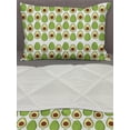 thumbnail image 3 of Avocado Comforter & Sham Bedding Set, Fruit Summer Healthy and Organic Food Themed Colorful Design, 3 pcs Duvet Set Microfiber Filling Quilt, 5 Sizes, Green Brown Pale Yellow, by Ambesonne, 3 of 4