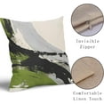 thumbnail image 4 of Green Black Pillow Covers 20x20 Inch Set of 2 Boho Gray and Beige Throw Pillow Covers Modern Art Outdoor Cotton Linen Square Pillowscase Cushion Covers for Sofa Couch Bedroom Living Room Decoration, 4 of 6