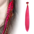 thumbnail image 2 of LHWEN 100 Pcs 1 Pack Of Colored Feather Hair Extension Stick Hair Extension Hair Strand Fiber Stick Hair Wig 13 Colors Beauty Salon Straight Hair Fun Lace Wavy Curls Braided Hair Synthetic, 2 of 8