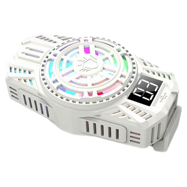 Methold Radiador de teléfono móvil, ventilador de refrigeración de alta temperatura, accesorio de disipador de calor de escape frío externo Teléfono y Comunicación Blanco