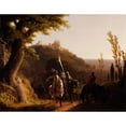 thumbnail image 2 of Robert Walter Weir 18x15 Black Ornate Wood Framed Double Matted Museum Art Print Titled - The Duke of Bourbon's Halt at La Riccia, on His March to the Assau Rome, May 3D, 1527 (1834), 2 of 5