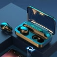 thumbnail image 2 of QTOCIO Wireless Bluetooth Headphones, Wireless Bluetooth Earphones Low Latency Binaural Stereo Digital Display Noise Cancellation, Black, 2 of 9