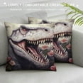 thumbnail image 3 of COMIO Tyrannosaurus Rex Roar Bedding Set Quilt Cover 3D Printedcartoon Style Comforter Covers Duvet Cover Microfiber for Childrens And Adults with Pillowcases with Zipper Closure Full, 3 of 5
