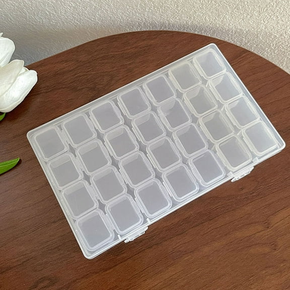 IBASETOY Jewelry Storage Tray Jewelry Organizer Case Clear Plastic Anti Protection 1Set