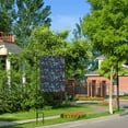 thumbnail image 6 of Easygdp Navy Blue Geometric Garden Flag Yard Flag Welcome Flag, Double-Sided, Weather Resistant for Outdoor Decor - 28"x40", 6 of 9