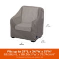 thumbnail image 2 of Modern Leisure Garrison Patio Lounge/Club Chair Cover, 2-Pack, Waterproof, 35"L X 38"W X 31"H, Heather Gray, 2 of 12