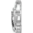 thumbnail image 3 of 14K White Gold Black And Accent Diamond Cats Chain Slide Made In India pm4114-bk-008-wa, 3 of 6