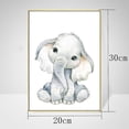 thumbnail image 2 of ZHAOCHENG Cuadros para habitación de bebé, póster decorativo, habitación infantil, animales de la selva, set de 4 imágenes infantiles, póster de animales de dibujos animados para niños y niñas, decora, 2 of 5
