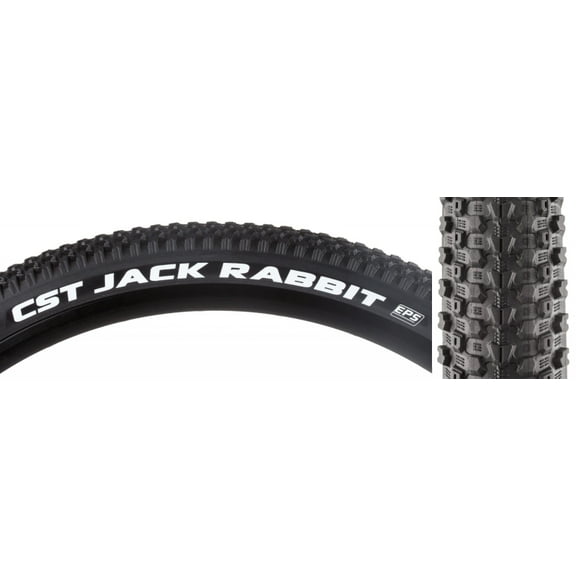 CST Premium Jack Rabbit Clincher Tire, 27.5x2.1, Black, Fold, Dc/Eps