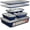 Royal Blue, variant on Stackable 6-Piece Deluxe Non-Stick Bakeware Set with White Stone Coating for Home and Professional Baking