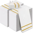 thumbnail image 1 of Toallas Desechables de Invitados de Baño Toallas de Papel de Manos Servilletas de Cena Elegantes a Granel Servilletas de Papel Decorativas para Baño Cocina Fiestas de Bodas (Oro), 1 of 4