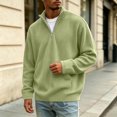 thumbnail image 5 of Thousandth Men's Half Zip Shirts Trendy Corduroy Pullover Tops Casual Long Sleeve with Kangaroo Pocket Everyday Sportswear, 5 of 8