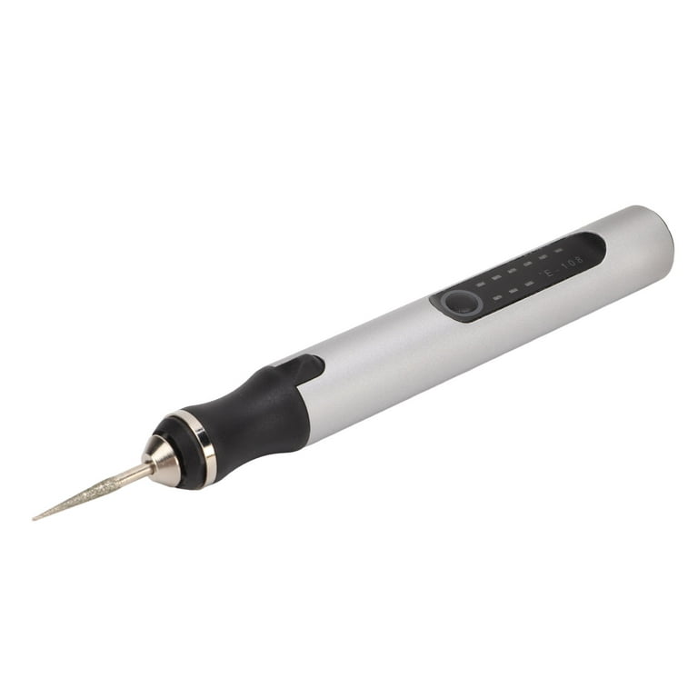Mini Micro Engraver, Silver Electric Engraving Pen Aluminum Alloy 10W For  Jade For Bamboo 