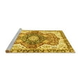 thumbnail image 2 of Ahgly Company Machine Washable Indoor Square Abstract Yellow Modern Area Rugs, 8' Square, 2 of 4