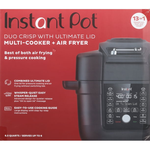 Instant Pot 6.5 qt. Duo Crisp 13in1, Air Fryer, Pressure Cooker