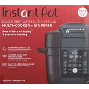 Instant Pot 6.5Qt Duo Crisp with Ultimate Lid, 13-in-1 Multi-Cooker and Air Fryer Combo, Pressure Cook, Slow Cook, Air Fry, and more, Black