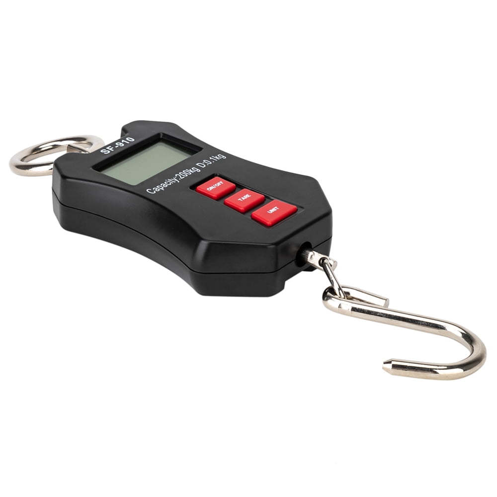 Kepooman Hanging Crane Scale, Portable Aluminum Casing Mini Digital Crane Scale, LCD Display Digital Hanging Scales for Home Farm Market Fishing Hunting - Black Kepooman Hanging Crane Scale, Portable Aluminum Casing Mini Digital Crane Scale, LCD Display Digital Hanging Scales for Home Farm Market Fishing Hunting - Black
