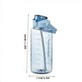 thumbnail image 3 of 2L Straw Sports Water Bottle Men Ladies Fitness Water Bottle Outdoor Cold Water Bottle With Time Marker, 3 of 3