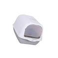 thumbnail image 1 of serony Pet Litter Tray Enclosed Potty Toilet Small Animals Hooded Cat Litter Box Gray, 1 of 7
