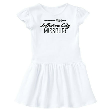 

Inktastic From Jefferson City Missouri in Black Distressed Text Gift Baby Girl Dress