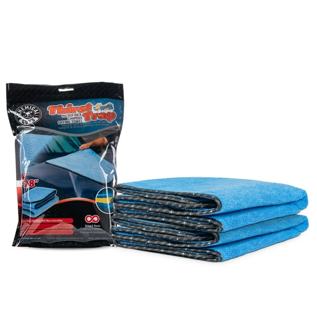Toalla de Microfibra Chamois Chemical Guys Thirst Trap 24x28 cm Paquete de 2