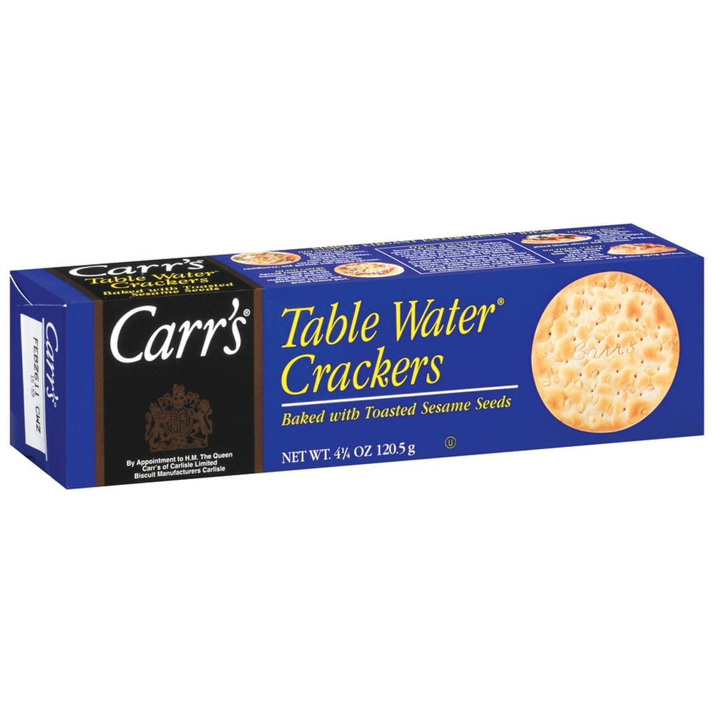 Carr's Table Water Crackers, Toasted Sesame, 4.25 Oz