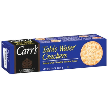 - (2 Pack) Carr's Table Water Snack Crackers Toasted Sesame Seeds, 4.25 Oz