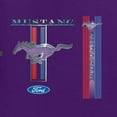 thumbnail image 2 of Wild Bobby, Ford Mustang Classic Pony USA Logo Emblem, Cars and Trucks, Front and Back Unisex Crewneck Graphic Sweatshirt, Purple, Large, 2 of 4