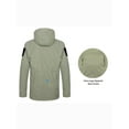 thumbnail image 3 of Little Donkey Andy Men's Waterproof Work Rain Jacket 12 Pockets Lightweight Outdoor Hiking Windbreaker Rain Coat Size L, 3 of 5