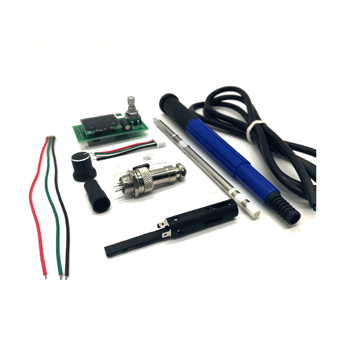T12 OLED Controller Digital Soldering Iron Station DIY KITS with Handle Use for T12 Tips