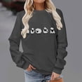 thumbnail image 4 of Vixolx Graphic Sweatshirt for Women Crew Neck Long Sleeve Shirts Oversized Casual Pullover Tops Fall Fashion Clothes, 4 of 6