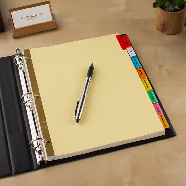 Avery Paper Dividers, Insertable Big Tab, 8-Tab photo 7